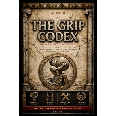 Brandt The Grip Codex: Volume II, Book C — The Grip Exercise Encyclopedia: Wrist & Forearm Strength, Carries, and Real-World Grip Brandt The Grip Codex: Volume II, Book C — The Grip Exercise Encyclopedia: Wrist & Forearm Strength, Carries, and Real-World Grip