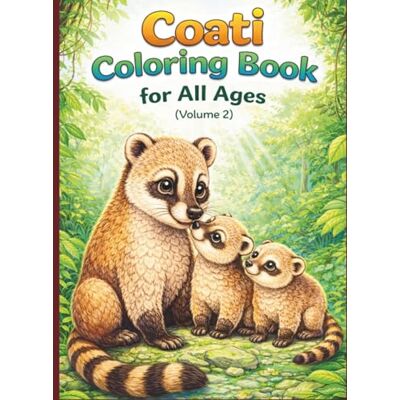 Creative Coati Coloring Book for All Ages: Realistic, Cute & Relaxing Animal Designs for Kids, Teens and Adults (Volume 2): 50 New Detailed & Easy-to-Color ... Stress Relief, Mindfulness and Fun Learning Creative Coati Coloring Book for All Ages: Realistic, Cute & Relaxing Animal Designs for Kids, Teens and Adults (Volume 2): 50 New Detailed & Easy-to-Color ... Stress Relief, Mindfulness and Fun Learning