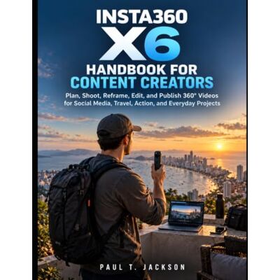 Jackson INSTA360 X6 HANDBOOK FOR CONTENT CREATORS: Plan, Shoot, Reframe, Edit, and Publish 360° Videos for Social Media, Travel, Action, and Everyday Projects Jackson INSTA360 X6 HANDBOOK FOR CONTENT CREATORS: Plan, Shoot, Reframe, Edit, and Publish 360° Videos for Social Media, Travel, Action, and Everyday Projects