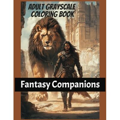 Toni Fantasy Companions Adult Grayscale Coloring Book: Heroes, Warriors, Fantasy Creatures, Mythical Animals, Adventure and Enchantment Toni Fantasy Companions Adult Grayscale Coloring Book: Heroes, Warriors, Fantasy Creatures, Mythical Animals, Adventure and Enchantment