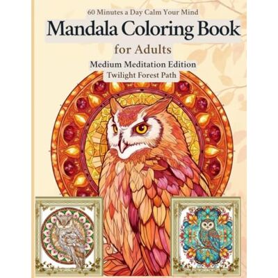 ART Mandala Coloring Book for Adults: Medium Meditation Edition – Twilight Forest Path: Intricate Owl and Nature Patterns for Mindfulness, Creative Flow, and Relaxation ART Mandala Coloring Book for Adults: Medium Meditation Edition – Twilight Forest Path: Intricate Owl and Nature Patterns for Mindfulness, Creative Flow, and Relaxation