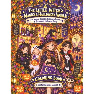 Creative The Little Witch's Magical Halloween World: Her Magical Boutique, Halloween Friends & Enchanted Halloween Party – 50 Detailed Coloring Pages for Girls Ages 10–14 Creative The Little Witch's Magical Halloween World: Her Magical Boutique, Halloween Friends & Enchanted Halloween Party – 50 Detailed Coloring Pages for Girls Ages 10–14