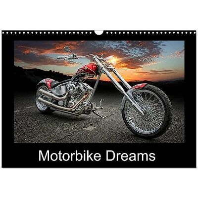 Calvendo Motorbike Dreams (Wall Calendar 2027 DIN A3 landscape), 12 Month Wall Calendar: Choppers and Custom Bikes Calvendo Motorbike Dreams (Wall Calendar 2027 DIN A3 landscape), 12 Month Wall Calendar: Choppers and Custom Bikes