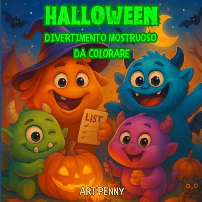ART HALLOWEEN DIVERTIMENTO MOSTRUOSO DA COLORARE PER BAMBINI DAI 5 AI 10 ANNI ART HALLOWEEN DIVERTIMENTO MOSTRUOSO DA COLORARE PER BAMBINI DAI 5 AI 10 ANNI