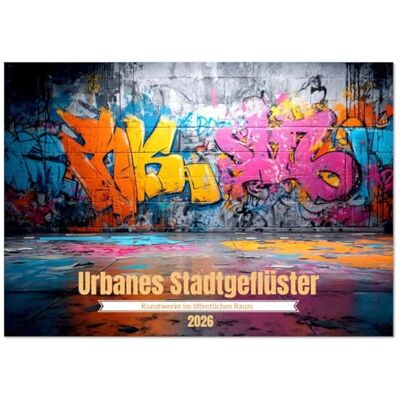 CALVENDO Urbanes Stadtgeflüster (Wandkalender 2026 DIN A2 quer), Monatskalender: Ein KI-kreierter Kalender mit 12 visionären Graffiti-Motiven zwischen Kunst, Protest und Poesie CALVENDO Urbanes Stadtgeflüster (Wandkalender 2026 DIN A2 quer), Monatskalender: Ein KI-kreierter Kalender mit 12 visionären Graffiti-Motiven zwischen Kunst, Protest und Poesie