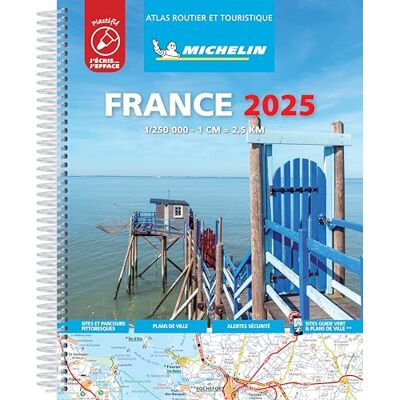 Michelin France. Atlas routier et touristique 2025. Ediz. plastificata Michelin France. Atlas routier et touristique 2025. Ediz. plastificata