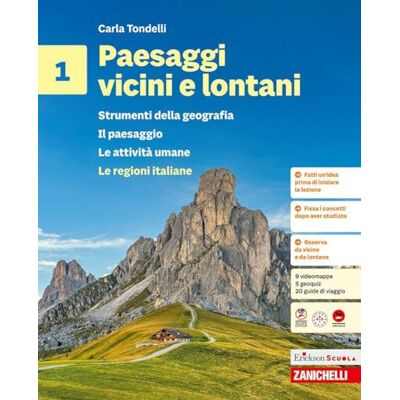Tondelli, Carla Paesaggi vicini e lontani. Le regioni italiane. Strumenti della geografia. Per la Scuola media. Il paesaggio. Le attività umane. Le regioni italiane (Vol. 1) Tondelli, Carla Paesaggi vicini e lontani. Le regioni italiane. Strumenti della geografia. Per la Scuola media. Il paesaggio. Le attività umane. Le regioni italiane (Vol. 1)