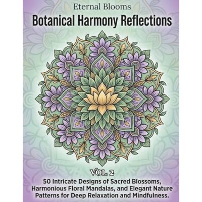 ART Eternal Blooms: Vol.2 Botanical Harmony Reflections: 50 Intricate Designs of Sacred Blossoms, Harmonious Floral Mandalas, and Elegant Nature Patterns for Deep Relaxation and Mindfulness. ART Eternal Blooms: Vol.2 Botanical Harmony Reflections: 50 Intricate Designs of Sacred Blossoms, Harmonious Floral Mandalas, and Elegant Nature Patterns for Deep Relaxation and Mindfulness.