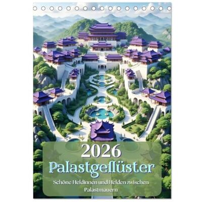 CALVENDO Palastgeflüster (calendario da tavolo 2026 DIN A5 alto), calendario mensile CALVENDO Palastgeflüster (calendario da tavolo 2026 DIN A5 alto), calendario mensile