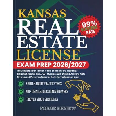 Rio KANSAS Real Estate License Exam Prep 2026/2027: The Complete Study Solution to Pass on the First Try, Including 5 Full-Length Practice Tests, 700+ ... Strategies for the Broker/Salesperson Exam Rio KANSAS Real Estate License Exam Prep 2026/2027: The Complete Study Solution to Pass on the First Try, Including 5 Full-Length Practice Tests, 700+ ... Strategies for the Broker/Salesperson Exam