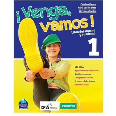 Santos, Maria José ¡Venga, vamos! Libro del alumno y cuaderno. Con Hablando de cultura e Gramática. Per la Scuola media. Con e-book. Con espansione online. Con DVD-ROM (Vol. 1) Santos, Maria José ¡Venga, vamos! Libro del alumno y cuaderno. Con Hablando de cultura e Gramática. Per la Scuola media. Con e-book. Con espansione online. Con DVD-ROM (Vol. 1)