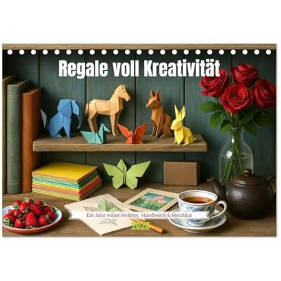 Waurick, Kerstin Regale voll Kreativität (Tischkalender 2026 DIN A5 quer), Monatskalender: Regale voller Handwerk, Leben, Geschichten und kleiner Wunder Waurick, Kerstin Regale voll Kreativität (Tischkalender 2026 DIN A5 quer), Monatskalender: Regale voller Handwerk, Leben, Geschichten und kleiner Wunder
