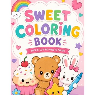 Suzuki Sweet Kawaii Coloring Book: Cute and Easy Coloring Pages for Kids with Adorable Animals, Sweet Treats, and Fun Doodles Suzuki Sweet Kawaii Coloring Book: Cute and Easy Coloring Pages for Kids with Adorable Animals, Sweet Treats, and Fun Doodles