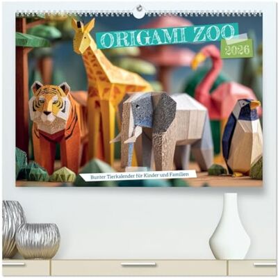 Fotografie, Mb Origami Zoo Bunter Tierkalender für Kinder und Familien (hochwertiger Premium Wandkalender 2026 DIN A2 quer), Kunstdruck in Hochglanz: Farbenfrohe ... Blickfang im Kinderzimmer oder Zuhause Fotografie, Mb Origami Zoo Bunter Tierkalender für Kinder und Familien (hochwertiger Premium Wandkalender 2026 DIN A2 quer), Kunstdruck in Hochglanz: Farbenfrohe ... Blickfang im Kinderzimmer oder Zuhause
