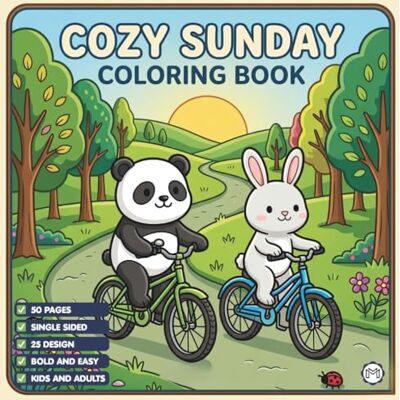 ART Cozy Sunday Coloring Book for Adults Kids Boys Girls Teens: Cool Funny Animals Weekend Sunday Coloring Pages for School Children Stress Relief ... Cute Animals Coloring Book for Birthday Gift ART Cozy Sunday Coloring Book for Adults Kids Boys Girls Teens: Cool Funny Animals Weekend Sunday Coloring Pages for School Children Stress Relief ... Cute Animals Coloring Book for Birthday Gift
