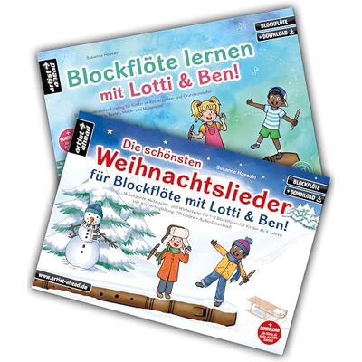 Susanne Hossain Blockflöte lernen mit Lotti & Ben + Die schönsten Weihnachtslieder für Blockflöte im Set! Die Blockflötenschule für Kinder – der leichte Einstieg (inkl. Klavierbegleitung, QR-Codes + Audio-Download) Susanne Hossain Blockflöte lernen mit Lotti & Ben + Die schönsten Weihnachtslieder für Blockflöte im Set! Die Blockflötenschule für Kinder – der leichte Einstieg (inkl. Klavierbegleitung, QR-Codes + Audio-Download)