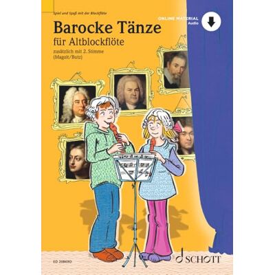 Schott Barocke Tänze: 1-2 Alt-Blockflöten. Schott Barocke Tänze: 1-2 Alt-Blockflöten.