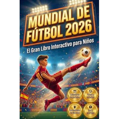 Fidalgo, Lucas Mundial de Fútbol 2026 – El Gran Libro Interactivo para Niños: Calendario de partidos, países y estadios, curiosidades, quiz y acertijos para pequeños aficionados al fútbol Fidalgo, Lucas Mundial de Fútbol 2026 – El Gran Libro Interactivo para Niños: Calendario de partidos, países y estadios, curiosidades, quiz y acertijos para pequeños aficionados al fútbol