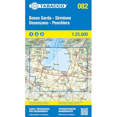 aa.vv. Basso Garda, Sirmione, Desenzano, Peschiera. Carta topografica in scala 1:25.000, antistrappo, impermeabile, fotodegradabile. Ediz. italiana, inglese, ... e tedesca: Tabacco Wanderkarte 1:25000: 082 aa.vv. Basso Garda, Sirmione, Desenzano, Peschiera. Carta topografica in scala 1:25.000, antistrappo, impermeabile, fotodegradabile. Ediz. italiana, inglese, ... e tedesca: Tabacco Wanderkarte 1:25000: 082