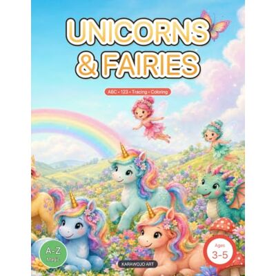 ART Unicorns & Fairies: Preschool Activity & Coloring Book for Ages 3-5 ABC, Numbers, Tracing, Mazes & Coloring ART Unicorns & Fairies: Preschool Activity & Coloring Book for Ages 3-5 ABC, Numbers, Tracing, Mazes & Coloring