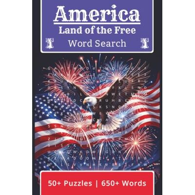 Garmin America Land of the Free Word Search Puzzle Book: Word Search Puzzles with Easy-to-Read Print about Independence Day; 4th of July, America, United ... Inches, 110 Pages 55 Puzzles 660 Words Garmin America Land of the Free Word Search Puzzle Book: Word Search Puzzles with Easy-to-Read Print about Independence Day; 4th of July, America, United ... Inches, 110 Pages 55 Puzzles 660 Words