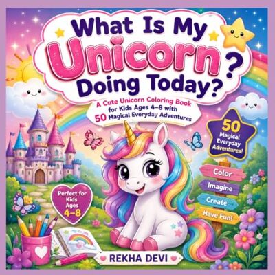 Devi What Is My Unicorn Doing Today?: A Cute Unicorn Coloring Book for Kids Ages 4–8 with 50 Magical Everyday Adventures Devi What Is My Unicorn Doing Today?: A Cute Unicorn Coloring Book for Kids Ages 4–8 with 50 Magical Everyday Adventures
