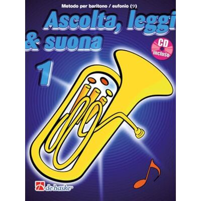 Jaap Kastelein Ascolta Leggi e Suona 1 Baritono Eufonio Metodo per Baritono Euphonium con CD Audio Livello Principiante Progressivo Studenti Insegnanti Tecnica Lettura Ritmo Ottoni Spartito Jaap Kastelein Ascolta Leggi e Suona 1 Baritono Eufonio Metodo per Baritono Euphonium con CD Audio Livello Principiante Progressivo Studenti Insegnanti Tecnica Lettura Ritmo Ottoni Spartito
