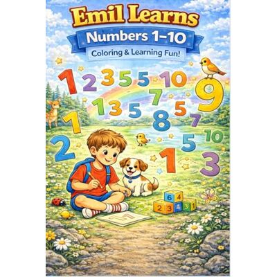 ART Emil’s Number Journey: Learning to Count from 1 to 10 – Coloring and Stories ART Emil’s Number Journey: Learning to Count from 1 to 10 – Coloring and Stories