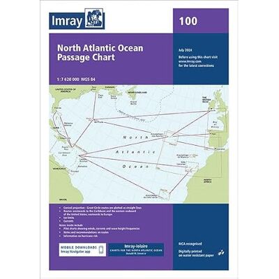 Imray Chart 100: North Atlantic Ocean Passage Chart (C Charts) Imray Chart 100: North Atlantic Ocean Passage Chart (C Charts)