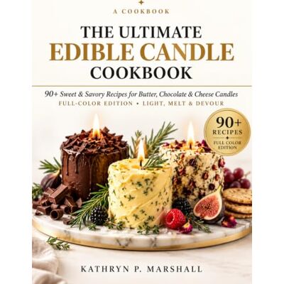 Marshall THE ULTIMATE EDIBLE CANDLE COOKBOOK: 90+ Sweet & Savory Recipes Butter, Chocolate & Cheese Candles Marshall THE ULTIMATE EDIBLE CANDLE COOKBOOK: 90+ Sweet & Savory Recipes Butter, Chocolate & Cheese Candles