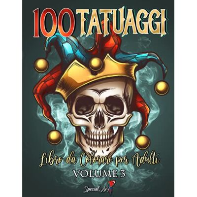ART 100 Tatuaggi Libro da Colorare per Adulti: Una Bellissima selezione di disegni da colorare di tatuaggi moderni per alleviare lo stress e rilassarsi ... teschi, animali, fiori e molto altro. (Vol.3) ART 100 Tatuaggi Libro da Colorare per Adulti: Una Bellissima selezione di disegni da colorare di tatuaggi moderni per alleviare lo stress e rilassarsi ... teschi, animali, fiori e molto altro. (Vol.3)