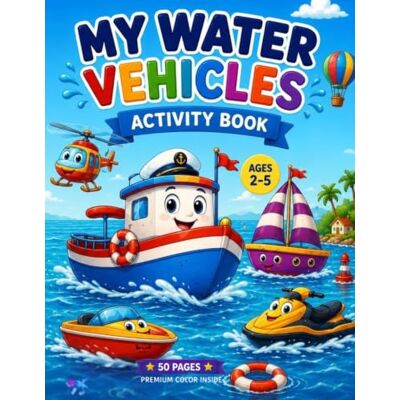 ART MY WATER VEHICLES: ACTIVITY BOOK FOR KIDS AGES 2-5 ART MY WATER VEHICLES: ACTIVITY BOOK FOR KIDS AGES 2-5