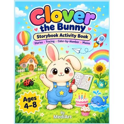 ART Clover the Bunny: Storybook Activity Book: Stories, Tracing, Color-by-Number & Mazes 50 pages ART Clover the Bunny: Storybook Activity Book: Stories, Tracing, Color-by-Number & Mazes 50 pages