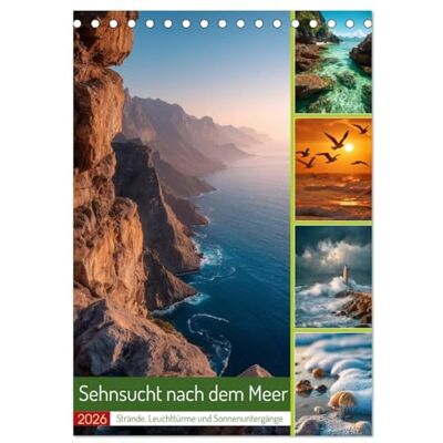 Gierok-Latniak, Steffen Sehnsucht nach dem Meer (Tischkalender 2026 DIN A5 hoch), Monatskalender: Von tropischen Stränden bis zu nordischen Küsten bietet der Kalender abwechslungsreiche Motive für das ganze Jahr. Gierok-Latniak, Steffen Sehnsucht nach dem Meer (Tischkalender 2026 DIN A5 hoch), Monatskalender: Von tropischen Stränden bis zu nordischen Küsten bietet der Kalender abwechslungsreiche Motive für das ganze Jahr.
