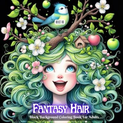 Rio Fantasy Hair Coloring Book: Grayscale Fantasy Portraits with Enchanted Girls, Elves, and Magical Worlds Hidden in Their Hair – Black Background Art for Adults Rio Fantasy Hair Coloring Book: Grayscale Fantasy Portraits with Enchanted Girls, Elves, and Magical Worlds Hidden in Their Hair – Black Background Art for Adults