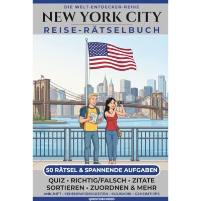 Garmin New York City Reise-Rätselbuch: 50 Denksport-Aufgaben, Trivia & Kultur-Quiz für Erwachsene Lokale Geschichte, Sehenswürdigkeiten, Geheimtipps & ... Der perfekte Begleiter für deinen Städtetrip Garmin New York City Reise-Rätselbuch: 50 Denksport-Aufgaben, Trivia & Kultur-Quiz für Erwachsene Lokale Geschichte, Sehenswürdigkeiten, Geheimtipps & ... Der perfekte Begleiter für deinen Städtetrip