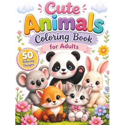 Cute Animals Coloring Book for Adults: Relaxing & Easy Designs for Stress Relief, Mindfulness and Creativity: 50 Adorable and Easy-to-Color Animal ... Relief, and Creative Fun for Teens & Adults Cute Animals Coloring Book for Adults: Relaxing & Easy Designs for Stress Relief, Mindfulness and Creativity: 50 Adorable and Easy-to-Color Animal ... Relief, and Creative Fun for Teens & Adults