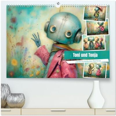 CALVENDO Toni e Tonja e le loro avventure colorate (calendario da parete di alta qualità 2026 DIN A2 quer), stampa artistica lucida CALVENDO Toni e Tonja e le loro avventure colorate (calendario da parete di alta qualità 2026 DIN A2 quer), stampa artistica lucida