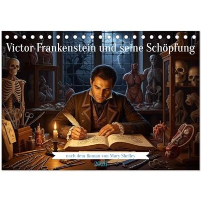 CALVENDO Victor Frankenstein und seine Schöpfung (Tischkalender 2026 DIN A5 quer), Monatskalender: Die Geschichte von Victor Frankenstein nach dem Roman von Mary Shelley CALVENDO Victor Frankenstein und seine Schöpfung (Tischkalender 2026 DIN A5 quer), Monatskalender: Die Geschichte von Victor Frankenstein nach dem Roman von Mary Shelley