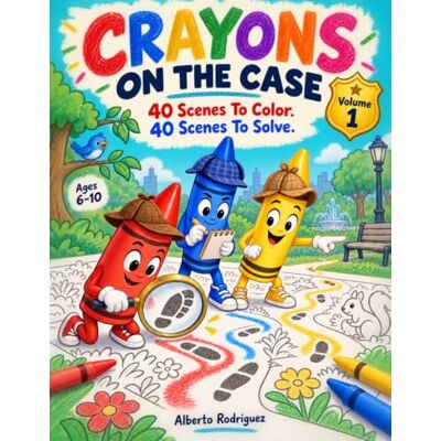 Rodriguez Crayons On The Case: 40 Scenes To Color. 40 Scenes To Solve Rodriguez Crayons On The Case: 40 Scenes To Color. 40 Scenes To Solve