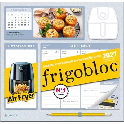 PLAY BAC Frigobloc hebdomadaire recettes Air fryer: Avec 1 crayon PLAY BAC Frigobloc hebdomadaire recettes Air fryer: Avec 1 crayon