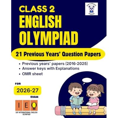Panda IEO English Olympiad book for Class 2 21 Previous Years' question papers with answers: Class 2 21 Previous Year question papers Word & Structure+ Reading +Spoken & Written Expression Panda IEO English Olympiad book for Class 2 21 Previous Years' question papers with answers: Class 2 21 Previous Year question papers Word & Structure+ Reading +Spoken & Written Expression