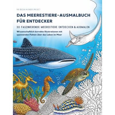 Pro-Ject Meerestiere-Ausmalbuch: 30 faszinierende Meerestiere – wissenschaftlich korrekte Illustrationen und spannende Ozean-Fakten Pro-Ject Meerestiere-Ausmalbuch: 30 faszinierende Meerestiere – wissenschaftlich korrekte Illustrationen und spannende Ozean-Fakten