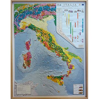 Global Map Carta geologica d'Italia. Scala 1:1.250.000 (carta in rilievo con cornice cm 89x117) Global Map Carta geologica d'Italia. Scala 1:1.250.000 (carta in rilievo con cornice cm 89x117)