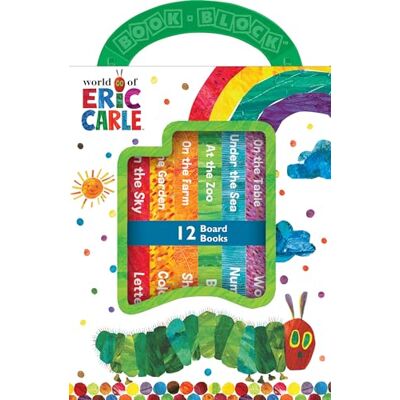 Phoenix World of Eric Carle, My First Library Board Book Block 12-Book Set First Words, Alphabet, Numbers, and More! : 12 Board Books Phoenix World of Eric Carle, My First Library Board Book Block 12-Book Set First Words, Alphabet, Numbers, and More! : 12 Board Books