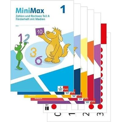 Klett Ernst /Schulbuch MiniMax 1: Paket Themenhefte mit Medien (5 Hefte: Zahlen und Rechnen A & B FÖRDERN, Größen und Sachrechnen, Geometrie, Teste-dich-selbst, Beilage) Verbrauch Klasse 1 Klett Ernst /Schulbuch MiniMax 1: Paket Themenhefte mit Medien (5 Hefte: Zahlen und Rechnen A & B FÖRDERN, Größen und Sachrechnen, Geometrie, Teste-dich-selbst, Beilage) Verbrauch Klasse 1