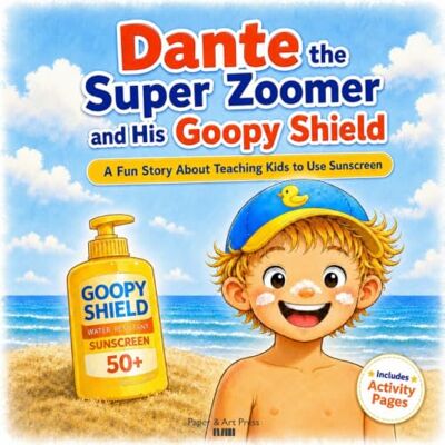 ART Dante the Super Zoomer and His Goopy Shield: A Fun Story About Sunscreen and Sun Safety ART Dante the Super Zoomer and His Goopy Shield: A Fun Story About Sunscreen and Sun Safety