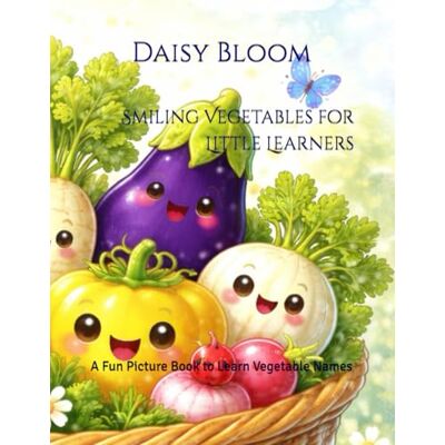 Daisy Tech Smiling Vegetables for Little Learners: A Fun Picture Book to Learn Vegetable Names Daisy Tech Smiling Vegetables for Little Learners: A Fun Picture Book to Learn Vegetable Names