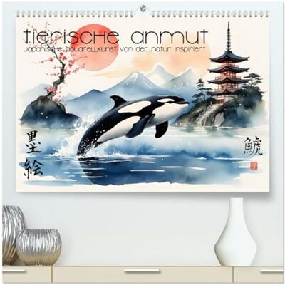 Utz, Renate Tierische Anmut japanische Aquarellkunst von der Natur inspiriert (hochwertiger Premium Wandkalender 2026 DIN A2 quer), Kunstdruck in Hochglanz: ... Techniken fernöstlicher Kunststile Utz, Renate Tierische Anmut japanische Aquarellkunst von der Natur inspiriert (hochwertiger Premium Wandkalender 2026 DIN A2 quer), Kunstdruck in Hochglanz: ... Techniken fernöstlicher Kunststile