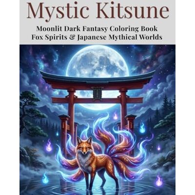 ART Mystic Kitsune: Moonlit Dark Fantasy Coloring Book Fox Spirits & Japanese Mythical Worlds ART Mystic Kitsune: Moonlit Dark Fantasy Coloring Book Fox Spirits & Japanese Mythical Worlds
